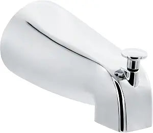 Slip Fit Tub Spout with Pull-Up Diverter for 1/2 in Copper Tube