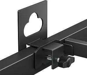 6 PCS Non Slip Mattress Gaskets for Metal Bed Frame, Anti-Slip Holder in Place Gripper, Mattress Slide Stopper, Adjustable Anti-Slip Baffle, Easy to Install, Black (Cloud)