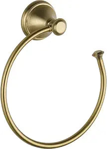 Delta Hand Towel Holder | Square Champagne Bronze Ring for Hanging Towels in Kitchen, Bathroom | Cassidy Accessories