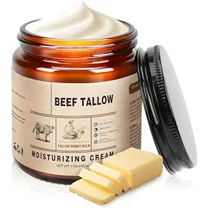 Beef Tallow for Skin, Beef Tallow Balm Face Cream, Lotion & Whipped Tallow