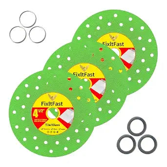 FIXLTFAST 4-1/2 x 7/8 Diamond Tile Cutting Disc for Angle Grinder - 3PCS