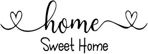 Home Sweet Home Heart Shape - Carved Vinyl Separated Letters Home Dcor Art Letters Vinyl Wall Decal Sayings
