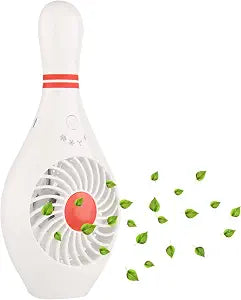 Handheld Portable Fan Bowling Pin Shaped Mini Small Personal USB Rechargeable Fan with 3 Speed Settings for Home Office Sports Travel Bodybuilding Makeup Skincare Festival Holiday Gift