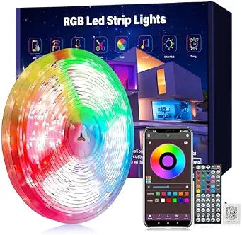 Ledagic Led Lights for Bedroom 50ft (1 Roll), Music Sync Led Lights