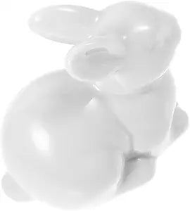 Angoily Toilet Bolt Covers Ceramic Rabbit Toilet Bowl Bolt Caps Decorative Seat Screw Caps for Bathroom Home Decor 2 pcs 3.14 X 2.75 X 1.96 in
