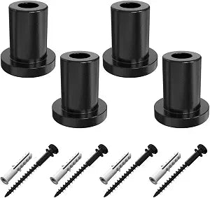 ZEKOO 1-3/8" Barn Door Hardware Spacers with Lag Bolts Wall Anchor, 4 Sets