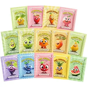14 PCS Fruit Face Masks Skincare,Sheet Facial Mask Skincare Gifts Set,Plant and fruit mask, Kids Face Mask Spa Day Kit Supplies,Soothe Face Mask for Spa Party,Moisturizing, Brightening, Soothing