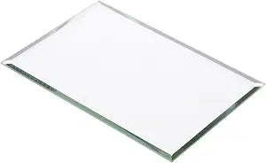 Plymor 4 x 6 inch Rectangle, 3mm Thick, Beveled Glass Mirror