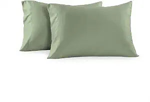 Royal Hotel Standard Pillowcases, 600 Thread Count Cotton, Sage, 2-Pack