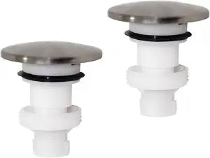 972-098J Brushed Nickel Plumbing-Equipment,Replacement for Brushed Nickel Push & Seal Drain Assembly, Bathroom Sink Plug Replacement 35338-06XX, 2 Pack
