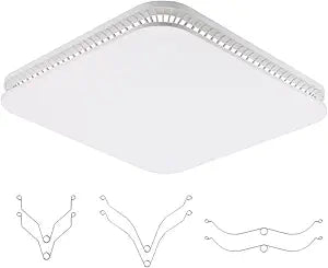 FG701S White Exhaust Bath Fan Grille Cover With Springs for NuTone Broan 678 FG701S, Ventilation Cover Bathroom Ceiling Fan Cover - 13.25" x 13.25"