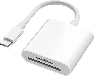 SD Card Reader for iPhone Digital Camera Adapter to iPhone USB C