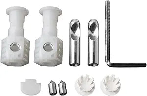 Wall Hung Toilet Fixing Bolts Kit, Nylon and Zinc Alloy Mounting Screws Set for Bathroom Toilet Wall Installation