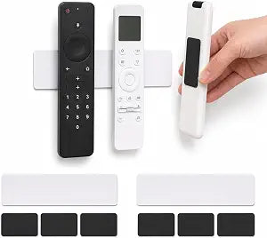 Magnetic Remote Control Holder, Wall Mount, 2 Pack, 3-in-1 Kit