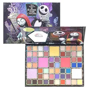 Nightmare Before Christmas 55-Well Eyeshadow Palette, Ages 13+