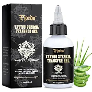 Pjordo Tattoo Stencil Transfer Gel Solution, Tattoo Stencil Gel, Tattoo Transfer Gel for Transfer Stickers Paper Machine Stencils, Tattoo Supplies Accessories for Tattoo Artists & Beginners