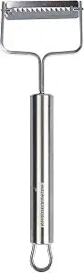 Restaurantware Stainless Steel Julienne Vegetable Peeler - German Standard Kitchen Peeler Dishwasher Safe, Sharp Blades, Ergonomic Handle - Potato Peeler for Potato, Apple, Cucumber