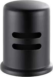 Dishwasher Air Gap Cover for Kitchen, Solid Brass Air Gap Cap with Skirted Design, Dishwasher Overflow Vent Cap Replacement Only, Matte Black