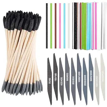 70 Pcs Sanding Sticks Plastic Model,Double Angle,80-7000 Grit