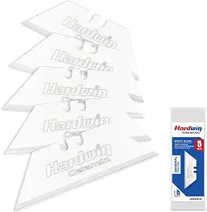 5-Pack Zirconia Ceramic Utility Knife Blades, Rustproof Refill Pack