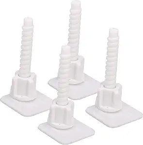 4PCS Square Toilet Seat Hinge Bolt Screws with Nuts and Washers 3.8x3.8x7.4cm