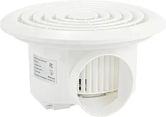 8 Inch Round Bathroom Exhaust Fan, Easy Install and Quiet Ceiling Exhaust Fan 110 CFM ,Through Wall Vent Fan, 1.0 Sones Ideal Ventilation for Bathroom,RV,Kitchen,Mobile Home
