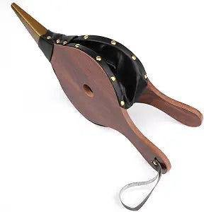 1PCS Brown Wood Fireplace Bellows 15" x 6.5" Outdoor Cooking Fan Air Blower