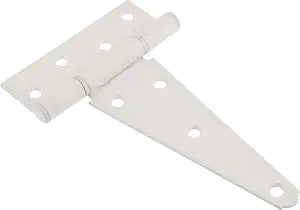 Hardware Essentials T-Hinges, 6in, 2 Pack, White Plated