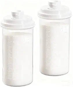 2PCS Flour Sugar Storage Containers - Brown Sugar Keeper, Sugar Containers,Coffee Canister,Coffee Bean Storage,Sugar Dispenser with Pour Spout and Lids,Reusable Food Storage Containers - 450 mL Each