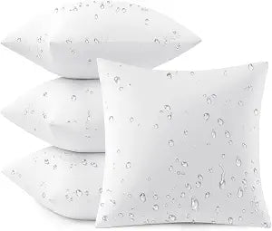 MIULEE Outdoor Pillow Inserts 18x18 Pack of 4