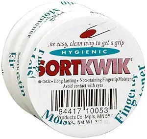 Lee Sortkwik Fingertip Moistener, 3/8 oz, 12 Pack (S10053)