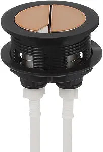 Kisangel Toilet Flush Button Dual Toilet Button Replacement Replacement Parts for Water Tank Push Control Easy Install Bathroom Accessory 5.70 X 2.36 X 2.36 in