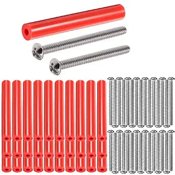 Electrical Outlet Box Extender KitElectrical Outlet Spacers, 60 Pack Electric Box Receptacle Extender Kit Include 30 Pieces Round Switch Spacers and 30 Screws for Fixing Outlets