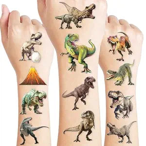 60 PCS 3D T-Rex Dinosaur Temporary Tattoos for Kids