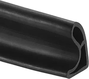 uxcell Flexible Shower Water Barrier, 98" TPE Shower Edge Water Stopper Blocker Splash Guard for Bathtub Sink Washing Machine Dry and Wet Separation, 1.18"W x 1.77"H, Black