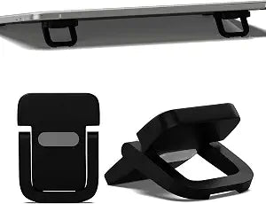 Notoke 2 PCS Portable Keyboard Riser, Adjustable Black Laptop Keyboard Stand with 2 Angle Settings and Self-Adhesive Foldable Feet, Mini Foldable Laptop Stand Riser Keyboards Lift for Most Keyboards