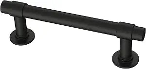 Franklin Brass Francisco (10-Pack) Cabinet Handles 3" Hole Center Pulls | Matte Black Hardware Kitchen Door, Drawers, Dressers, Furniture P29520Z-FB-B