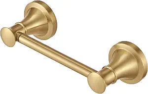 Hoimpro Toilet Paper Holder Wall Mount Bathroom Tissue Holder Brushed Gold