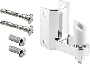Prime-Line 656-7220 Post Mounted Gravity Pivot Hinge, 1-1/4 In., Zamak Construction, Chrome Finish (Single Pack)
