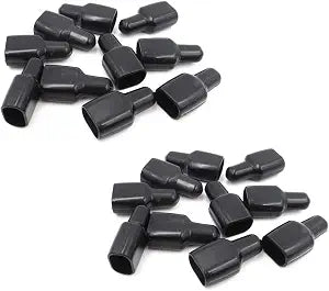 Treedix 20Pcs Flame Retardant Rubber Sleeve for Anderson Powerpole 2-Pos