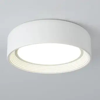 Dimmable White Flush Mount Ceiling Light,11.81 in LED 5CCT Fixture