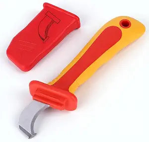 Electrician Cable Knife, 1000V Insulation Electrician Knife, Cable Stripper Tool Anti Magnetic Fast Strip Cable Stripper Cutter IEC60900