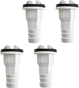 4PCS 0.6Inch 15mm Air Conditioner Drain Hose Connector Straight