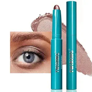 Eyeshadow Stick Eye Shadow Brightener Stick Cream Shimmer Glitter Smooth Eyeshadow Primer Pencil, Waterproof Long Lasting Highlighter Stick,Eye Makeup for Daily Party Women Mauve Taupe Shimmer #04