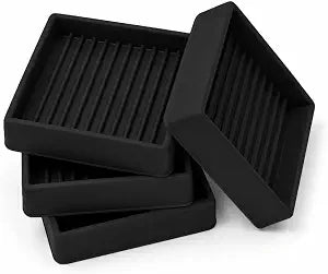 Jayen Non Slip Furniture Caster Cups Coasters Pads for Hardwood Floors, 2x2