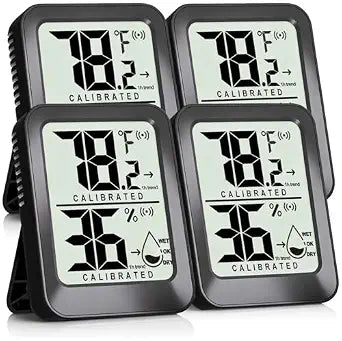 Antonki 4 Pack Room Thermometer Indoor Hygrometer