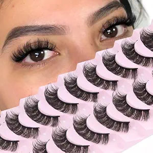 Losha Eyelashes Russian Strip Lashes Wispy False Eyelashes (D03)