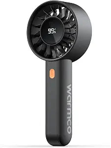 Warmco Portable Handheld Turbo Fan 5000mAh Rechargeable Personal Mini fan