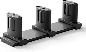 Siding Closet Door Floor Guide,Barn Door Guide for Bottom,Adjustable Bypass Door Floor Guide 3-Roller Design,Black1PCS