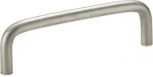 Richelieu Hardware BP221170 Livingston Collection 4-inch (102 mm) Center-to-Center Stainless Steel Functional Cabinet and Drawer Pull Handle for Kitchen, Bathroom, and Furniture